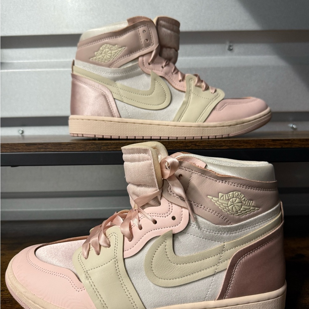 Nike Air Jordan 1 MM High Pink Oxford Womens Sz 13.5/ Mens Sz 12 [FZ8779-600]